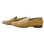 Hermes H Logo Stitch All Leather Loafers 37 Beige 1205 Mnk3 — view 3