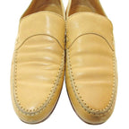 Hermes H Logo Stitch All Leather Loafers 37 Beige 1205 Mnk3 — view 6