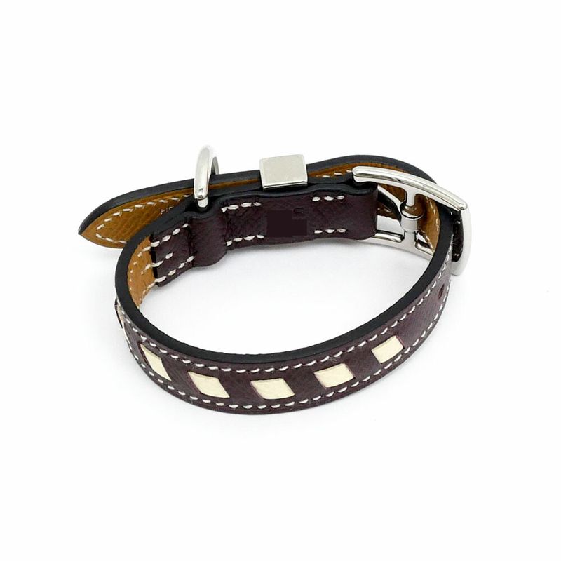 Hermes Dog Collar Tres XS Rouge Serie Nata Sesam Brown Series Vo Epson — view 2