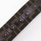 Fendi Zucca Nylon Canvas Brown Belt — view 7