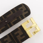 Fendi Zucca Nylon Canvas Brown Belt — view 5