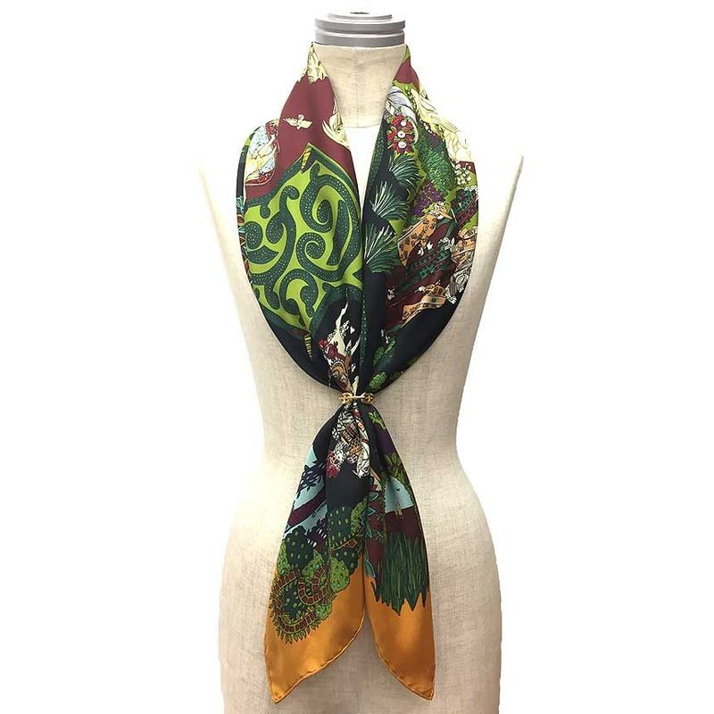 Hermes Scarf Carre 90 le Paradis du Roy King's Paradise Aq8174 — view 3