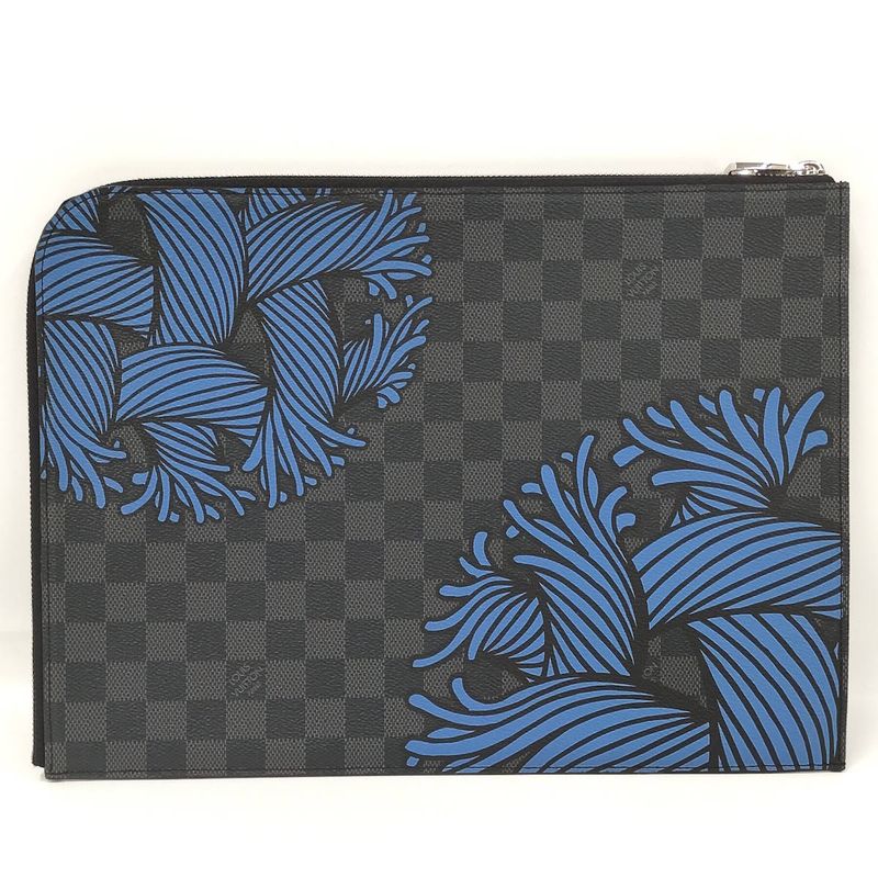 Louis Vuitton Clutch Bag Pochette Jules GM Damier Graphite — view 2