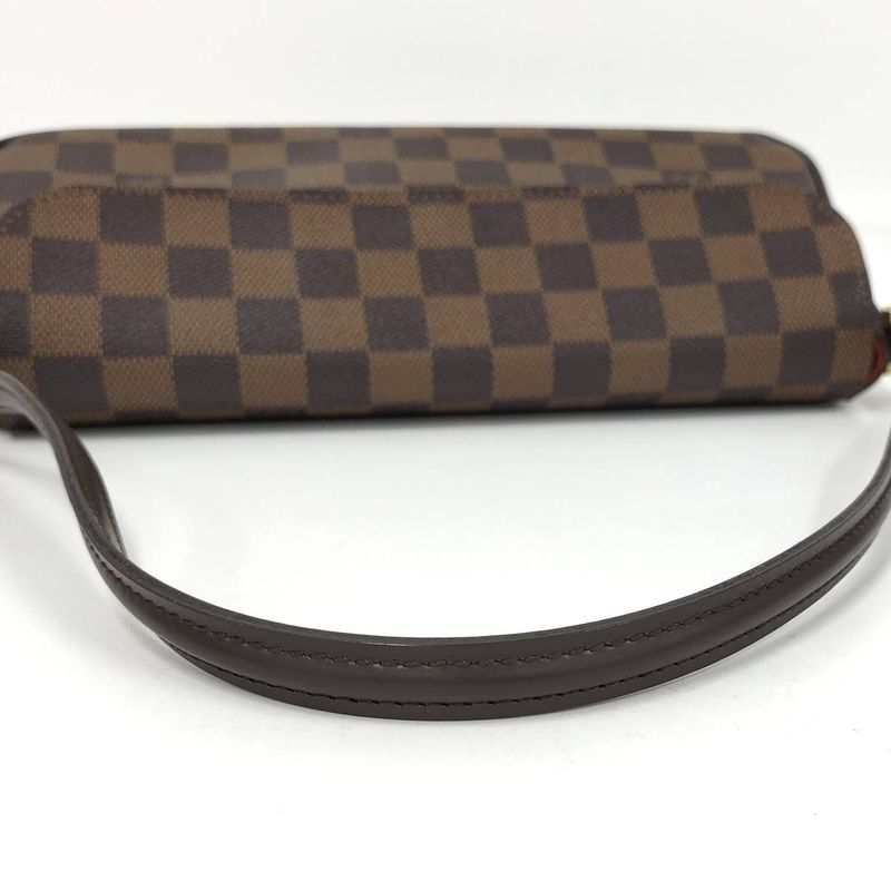 Louis Vuitton Recoleta Handbag Damier Ebene Brown — view 4