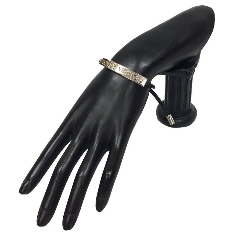 Louis Vuitton Bracelet Space Bangle Silver Hardware — view 3