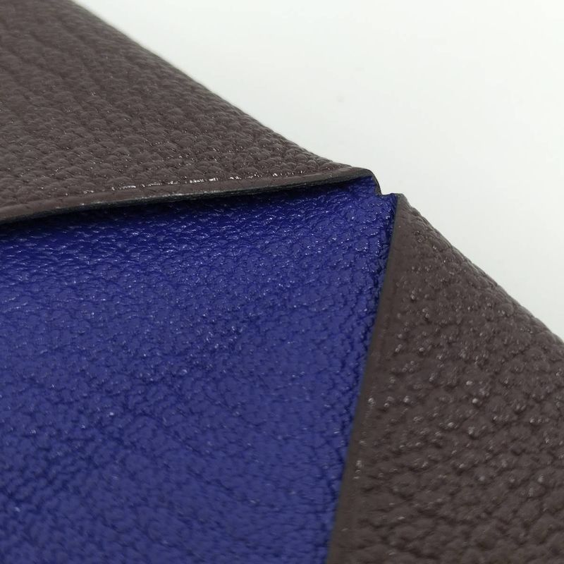 Hermes Calvi Duo Coin Case Leather Brown Z Stamp — view 5
