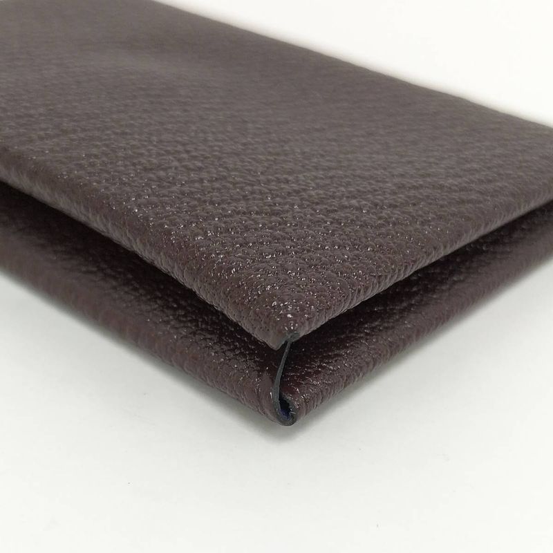 Hermes Calvi Duo Coin Case Leather Brown Z Stamp — view 4