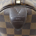 Louis Vuitton Bag Damier Handbag Speedy 35 Brown — view 6