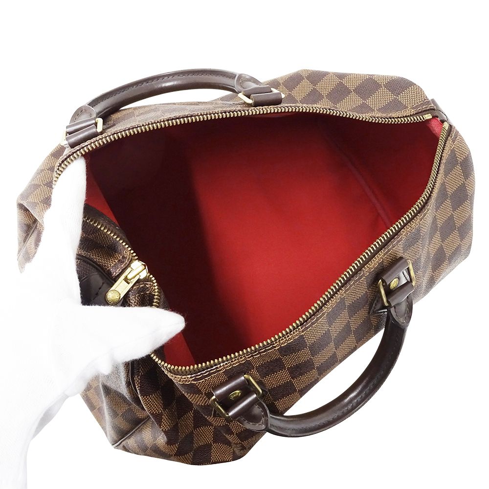 Louis Vuitton Bag Damier Handbag Speedy 35 Brown — view 5