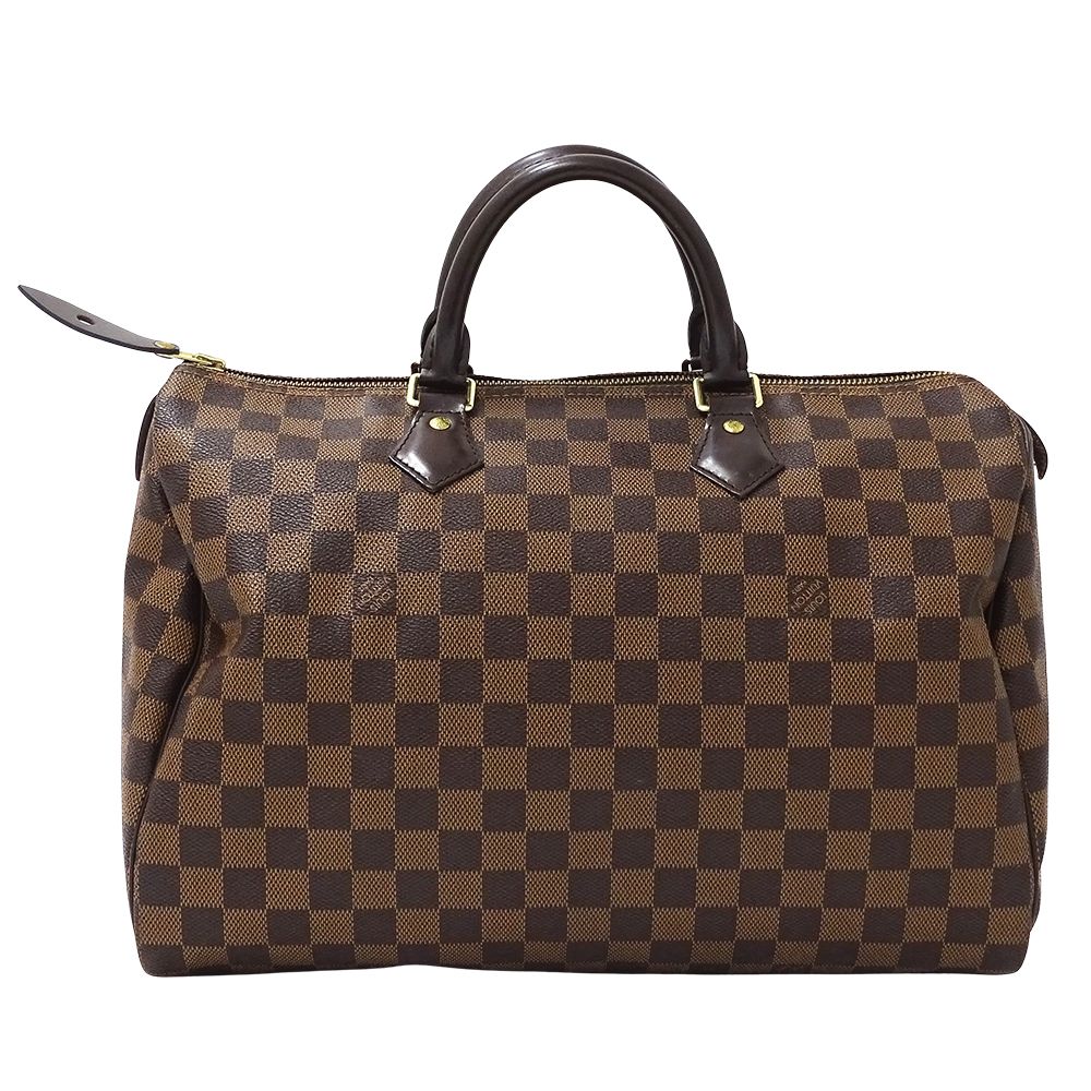 Louis Vuitton Bag Damier Handbag Speedy 35 Brown — view 2