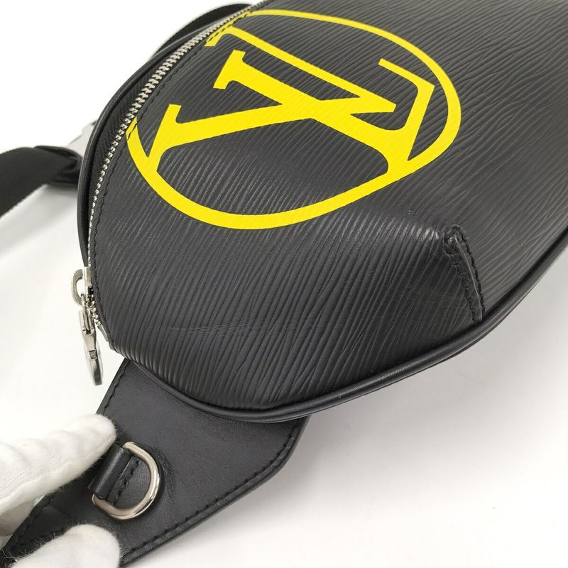 Louis Vuitton Bum Bag Body Circle Epi Leather Noir Black — view 7