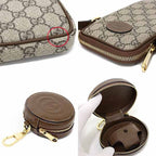 Gucci Interlocking G Mini Shoulder Bag GG Supreme Canvas Leather Beige — view 7