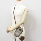Gucci Interlocking G Mini Shoulder Bag GG Supreme Canvas Leather Beige — view 6
