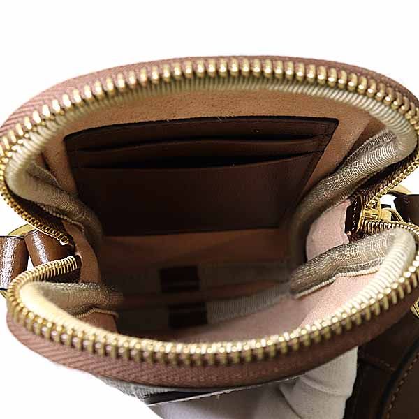 Gucci Interlocking G Mini Shoulder Bag GG Supreme Canvas Leather Beige — view 5