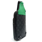 Louis Vuitton Avenue Sling Bag PM Monogram Eclipse Black Green — view 3