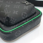 Louis Vuitton Avenue Sling Bag PM Monogram Eclipse Black Green — view 5