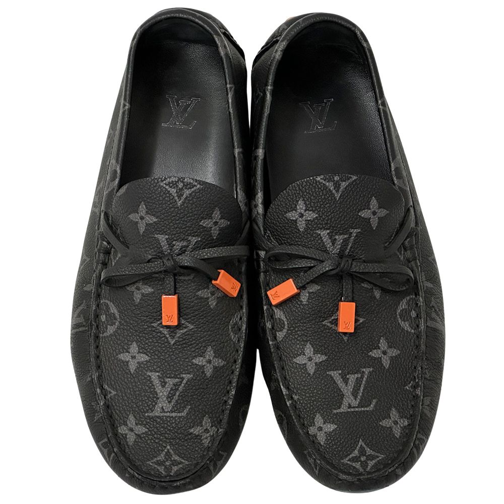 Louis Vuitton Leather Shoes Loafers Monogram Eclipse — view 6