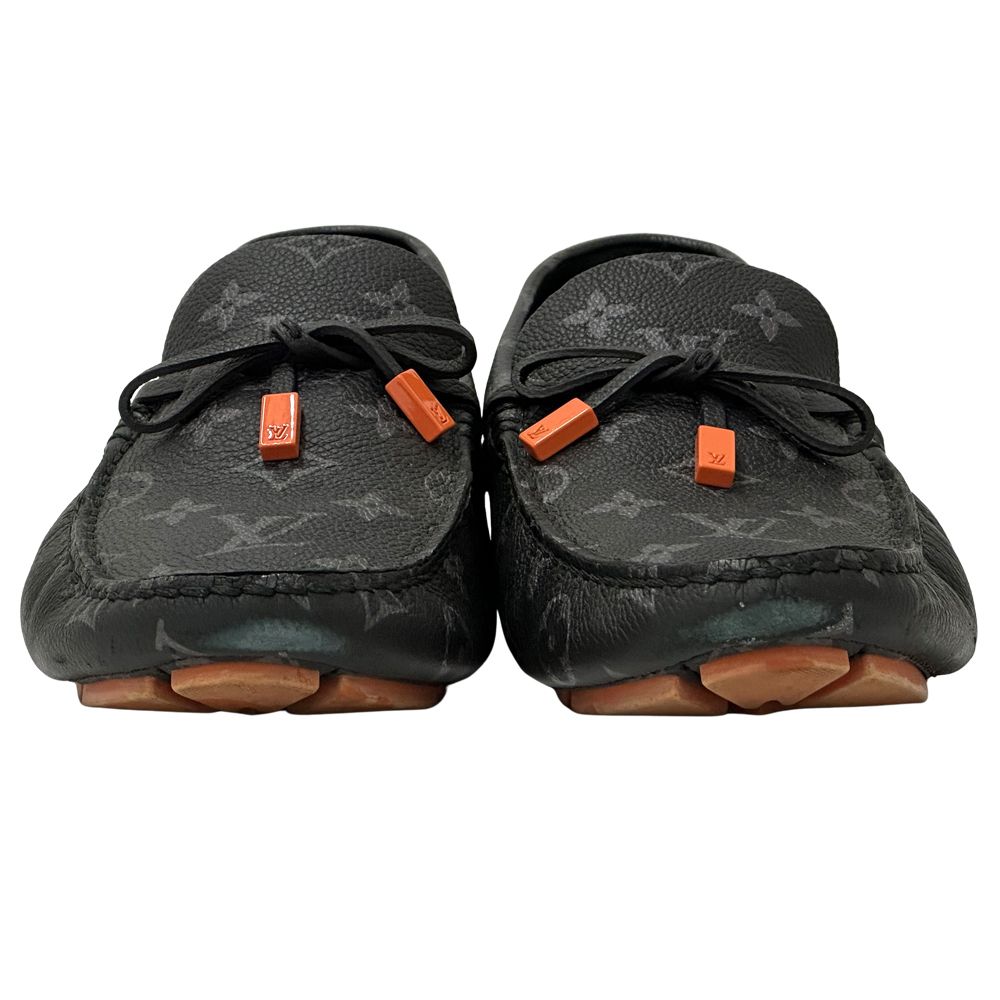 Louis Vuitton Leather Shoes Loafers Monogram Eclipse — view 5