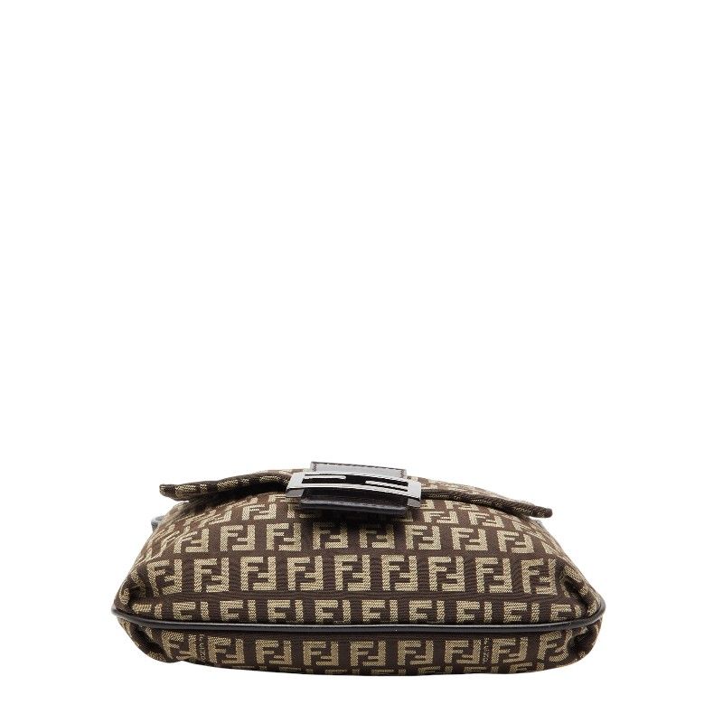 Fendi Zucchino Brown Canvas Leather — view 3