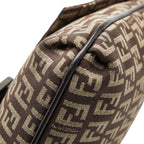 Fendi Zucchino Brown Canvas Leather — view 4