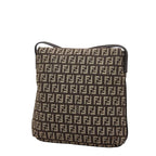Fendi Zucchino Brown Canvas Leather — view 2