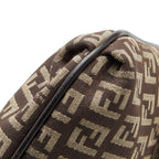 Fendi Zucchino Brown Canvas Leather — view 5
