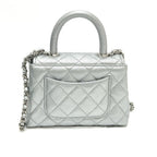 Chanel Handbag Coco Handle Caviar Leather Silver — view 2
