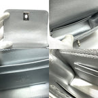 Chanel Handbag Coco Handle Caviar Leather Silver — view 8