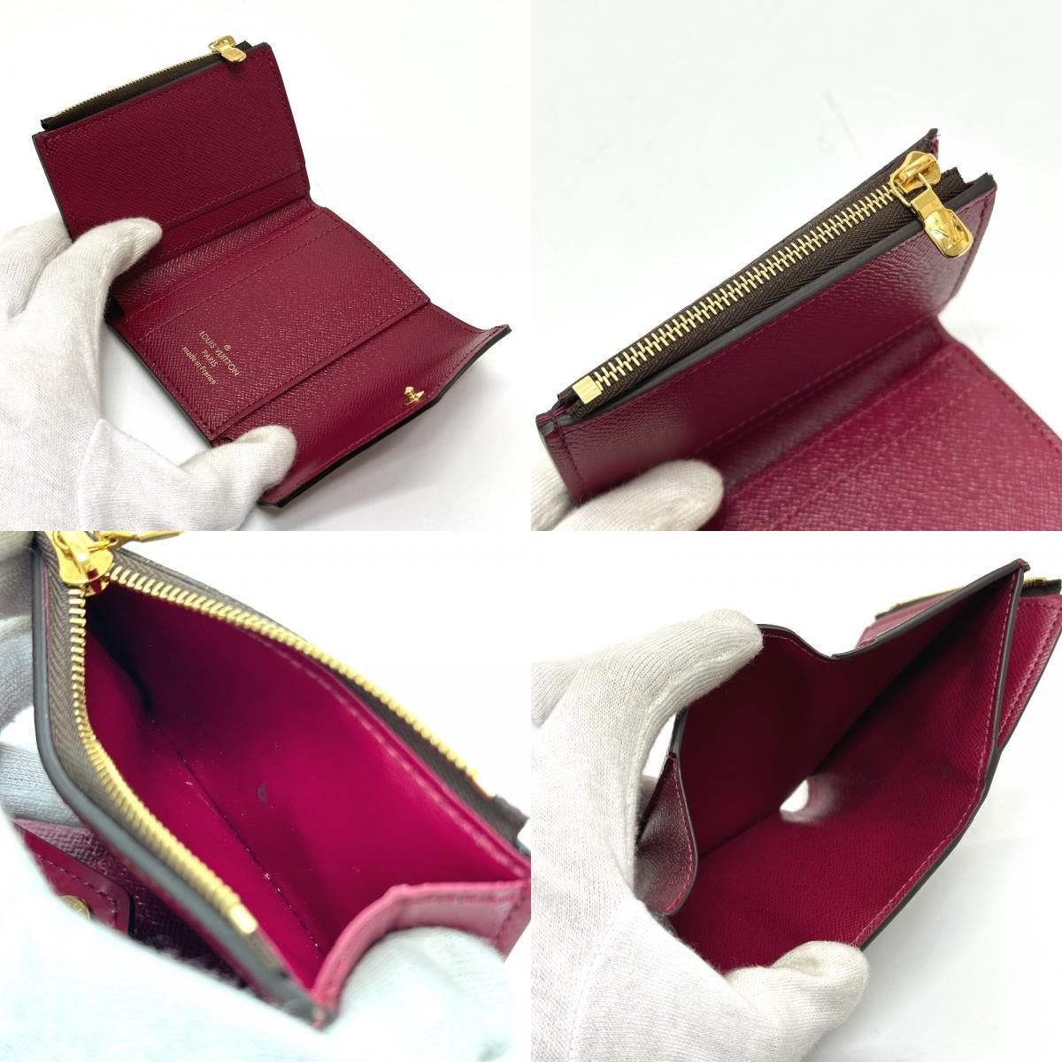 Louis Vuitton Trifold Wallet Portefeuille Zoe Monogram Canvas Brown — view 8
