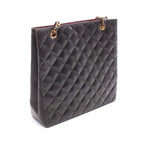 Chanel Tote Bag Quilted Black Lambskin Paris Limited — view 9