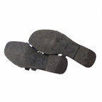 Hermes Amore Sandals Leather 37 Black KH — view 6