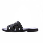 Hermes Amore Sandals Leather 37 Black KH — view 2