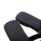 Hermes Amore Sandals Leather 37 Black KH — view 5