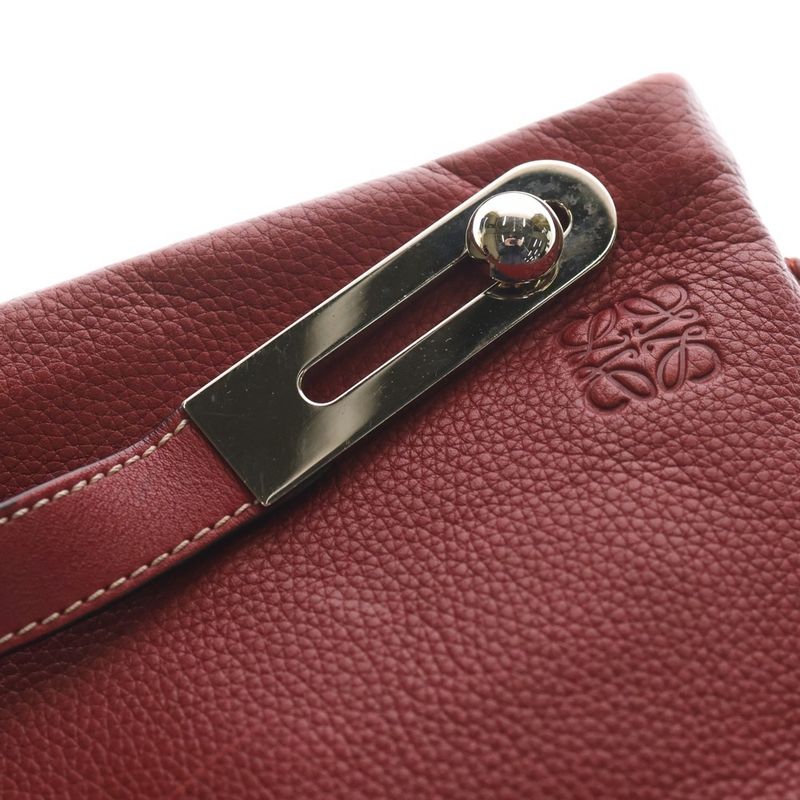 Loewe Miss Y 2-Way Shoulder Bag Mini Red Leather Silver Hardware — view 5