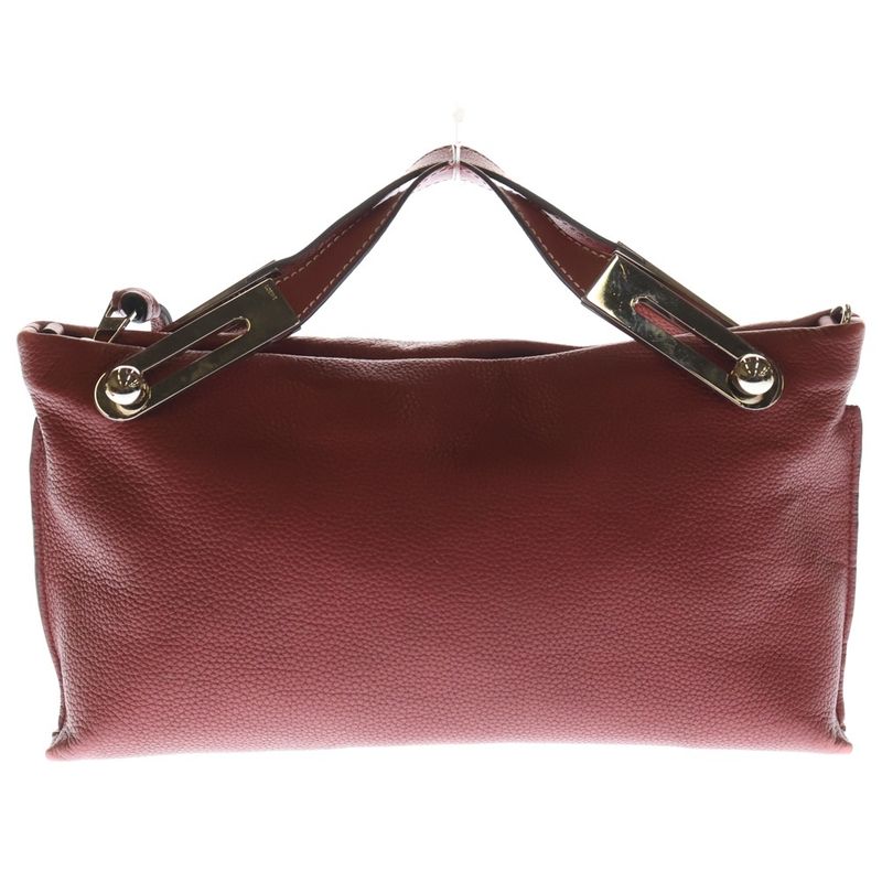 Loewe Miss Y 2-Way Shoulder Bag Mini Red Leather Silver Hardware — view 2