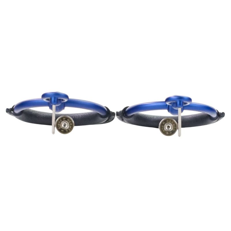 Hermes Loop Grand Earrings PM Aluminum Navy — view 8