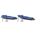 Hermes Loop Grand Earrings PM Aluminum Navy — view 9