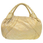 Fendi Spy Bag Leather Gold Handbag 1239 — view 4