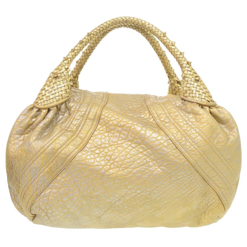 Fendi Spy Bag Leather Gold Handbag 1239 — view 4