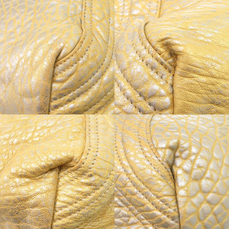 Fendi Spy Bag Leather Gold Handbag 1239 — view 6