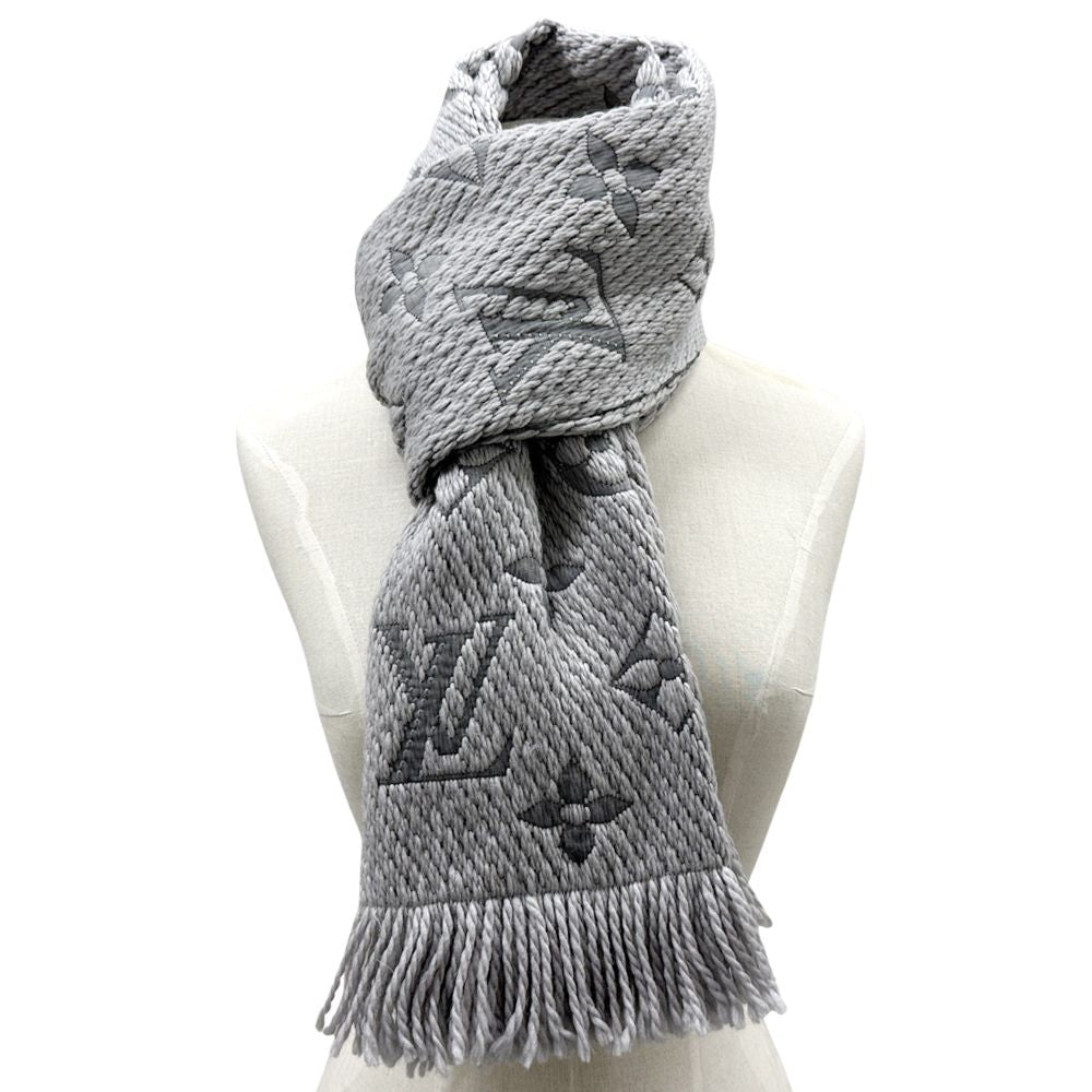 Louis Vuitton Muffler Stole Monogram Wool Escharp Logomania Scarf — view 5