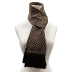 Louis Vuitton Muffler Stole Damier Elshap Smoking Brown Smart Check Scarf — view 4