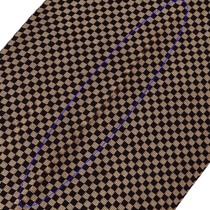 Louis Vuitton Muffler Stole Damier Elshap Smoking Brown Smart Check Scarf — view 5