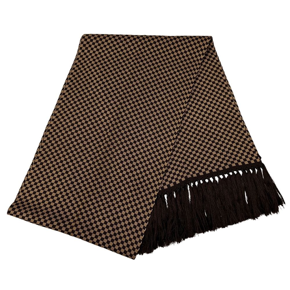Louis Vuitton Muffler Stole Damier Elshap Smoking Brown Smart Check Scarf — view 2