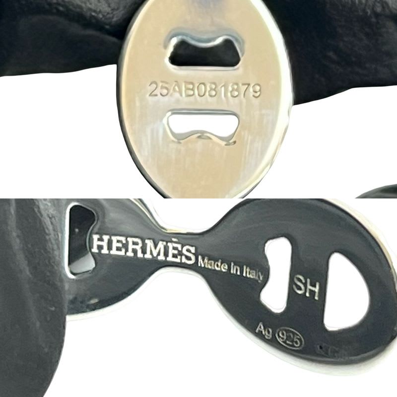 Hermes Enchene Bangle Silver 925 Bracelet Accessory 32192 — view 3
