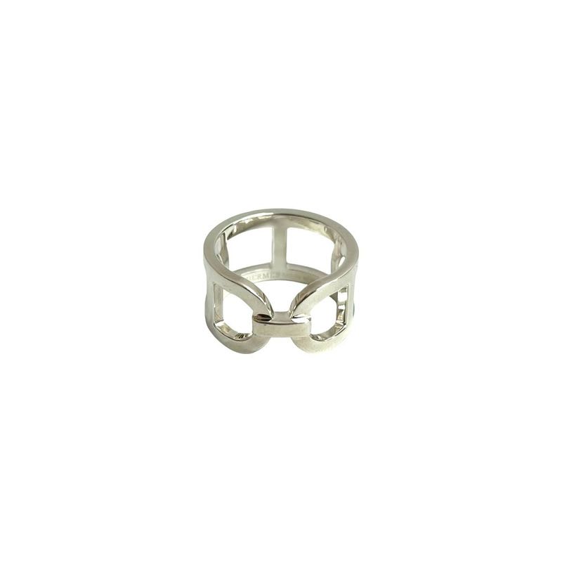 Hermes Ever Chaine D'ancre MM Silver 925 Ring 52 Size 12 33065 — view 7