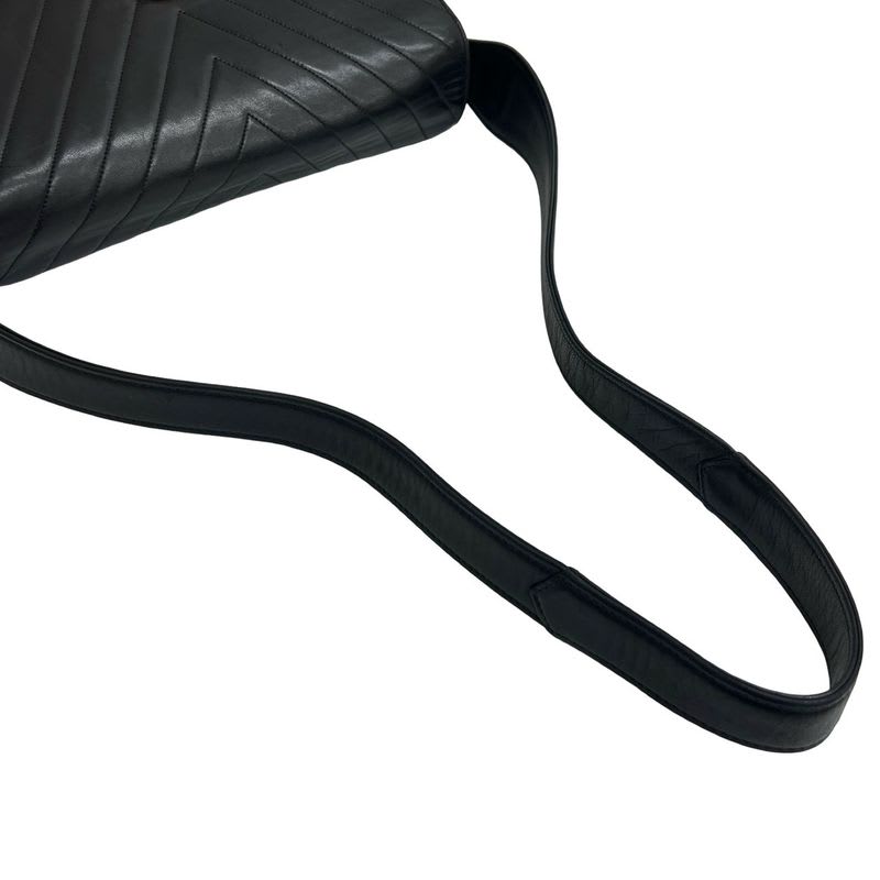 Chanel Vintage V Stitch Lambskin Semi — view 5