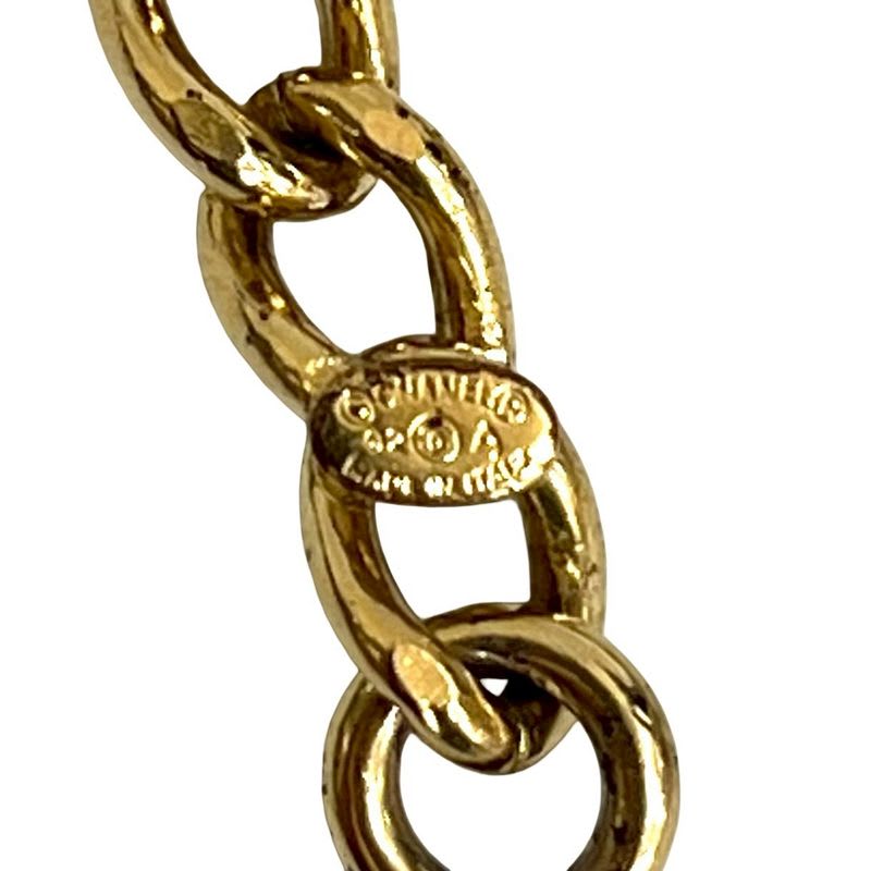 Chanel Vintage Coco Mark Logo Motif GP Chain Necklace Pendant 02A — view 3