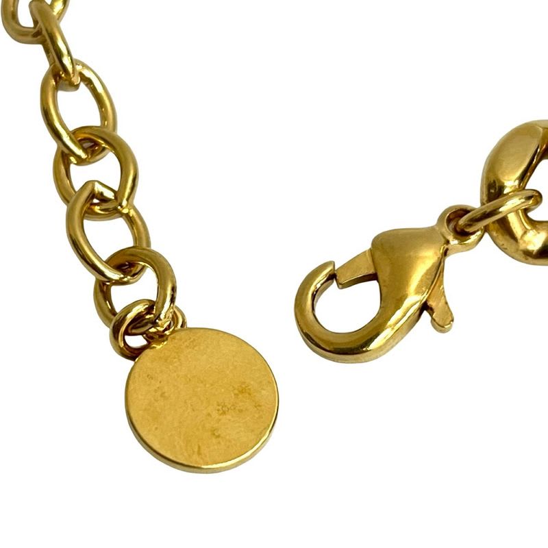 Christian Dior CD Logo Motif GP Chain Necklace Pendant Accessory — view 4