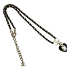 Chanel Heart Motif GP Leather Chain — view 5